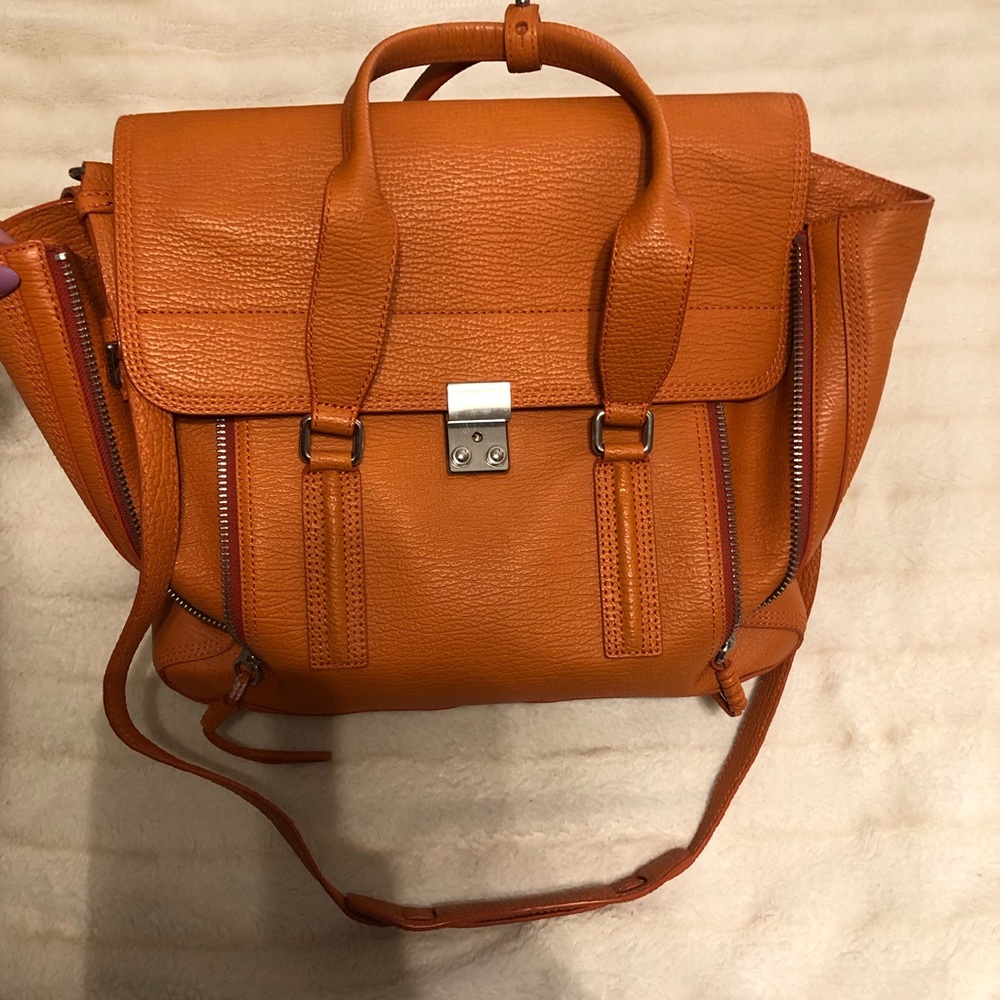 3.1 Phillip Lim Large Orange Pashi Satchel bag